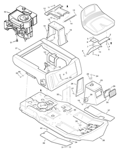 Part Location Diagram of 091963 Murray Plate, Seat Switch